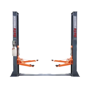 LJCB2140U Base Plate Two Post Car Lift – 4 Ton Manual Lock Hoist