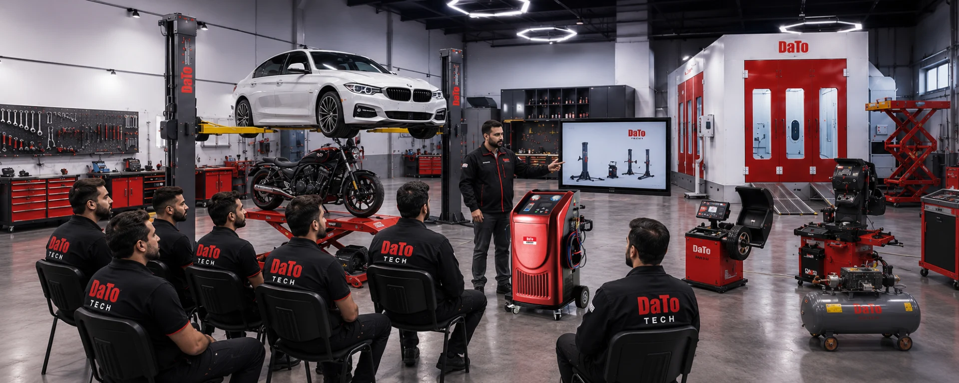 DaTo workshop equipment training to technicians