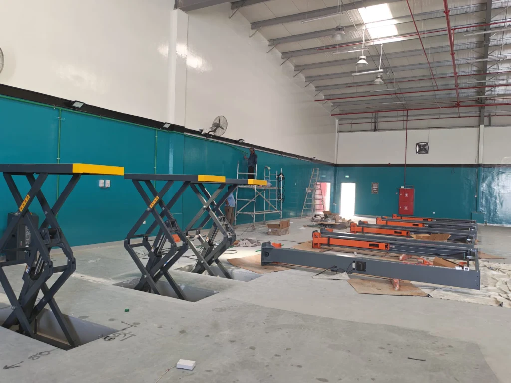 installation scissor lift